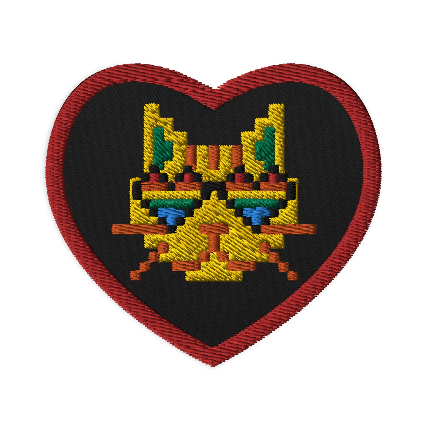 Back to School LGBTQ Cat Pixel Embroidered patches