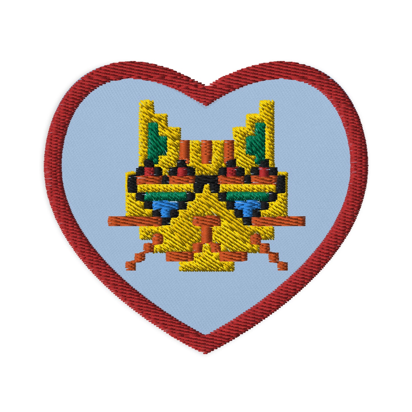 Back to School LGBTQ Cat Pixel Embroidered patches