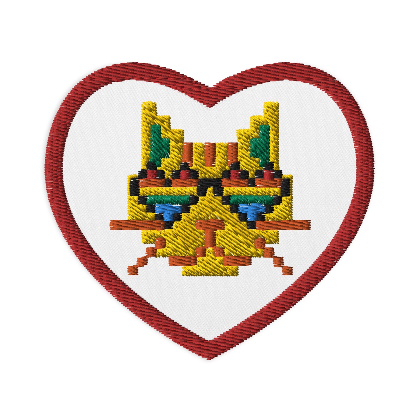 Back to School LGBTQ Cat Pixel Embroidered patches