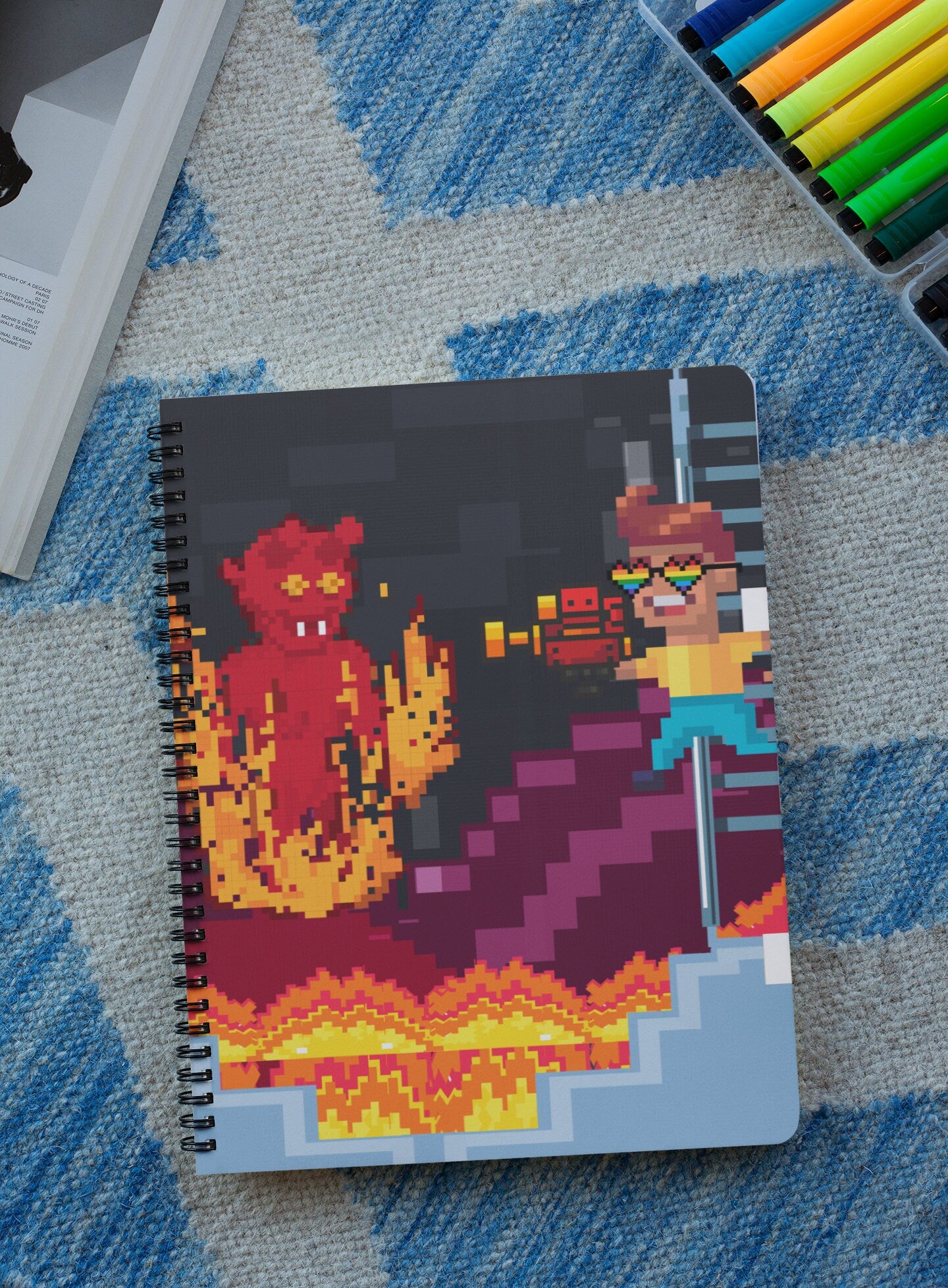 Back to School LGBTQ Notebook Pixel Art