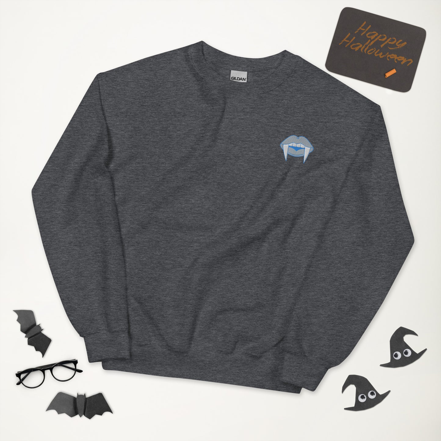 Autosexual Pride Halloween Sweatshirt - Autosexual Pride LGBTQ Halloween Vampire Crewneck - Queer Cozy Unisex Embroidered Clothes