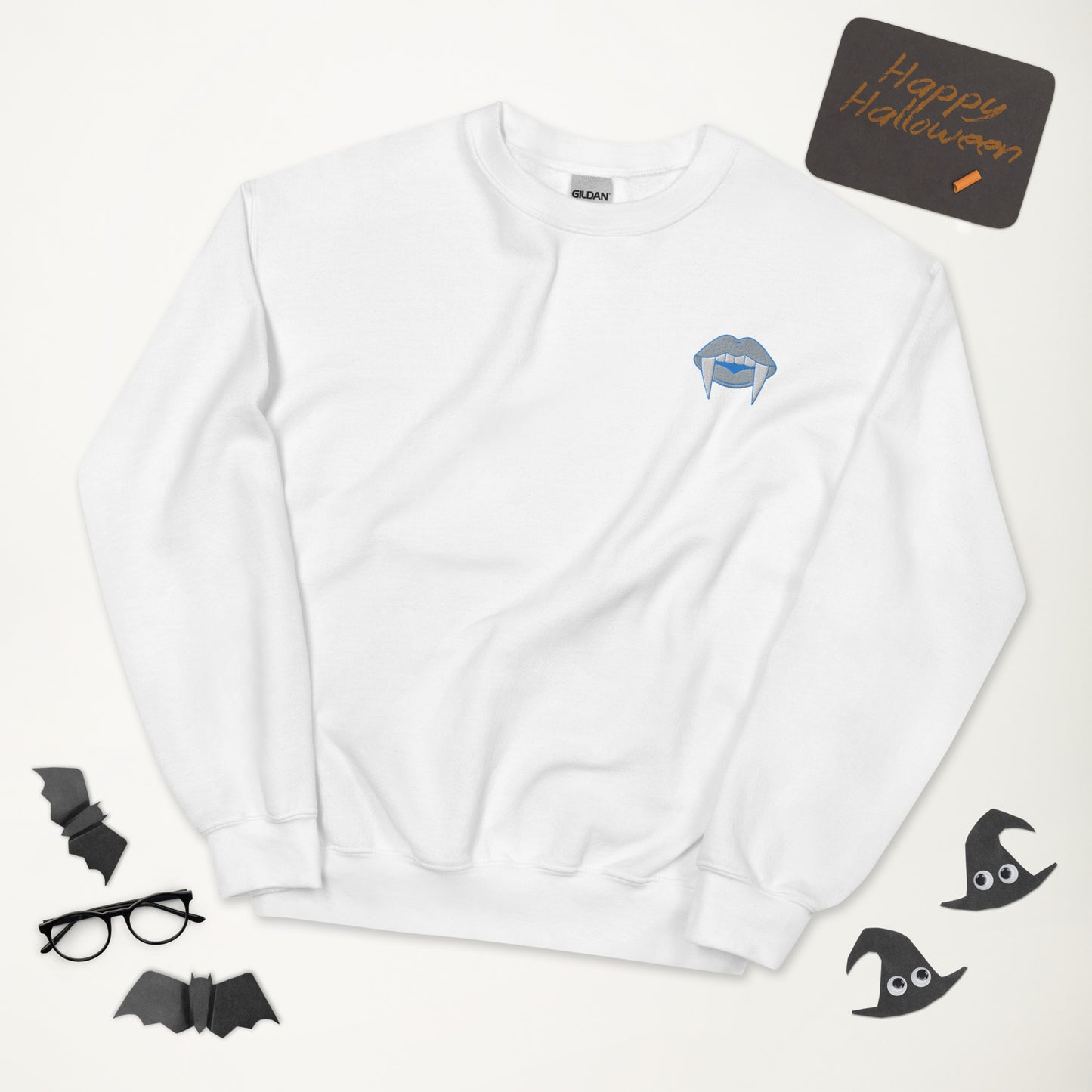 Autosexual Pride Halloween Sweatshirt - Autosexual Pride LGBTQ Halloween Vampire Crewneck - Queer Cozy Unisex Embroidered Clothes