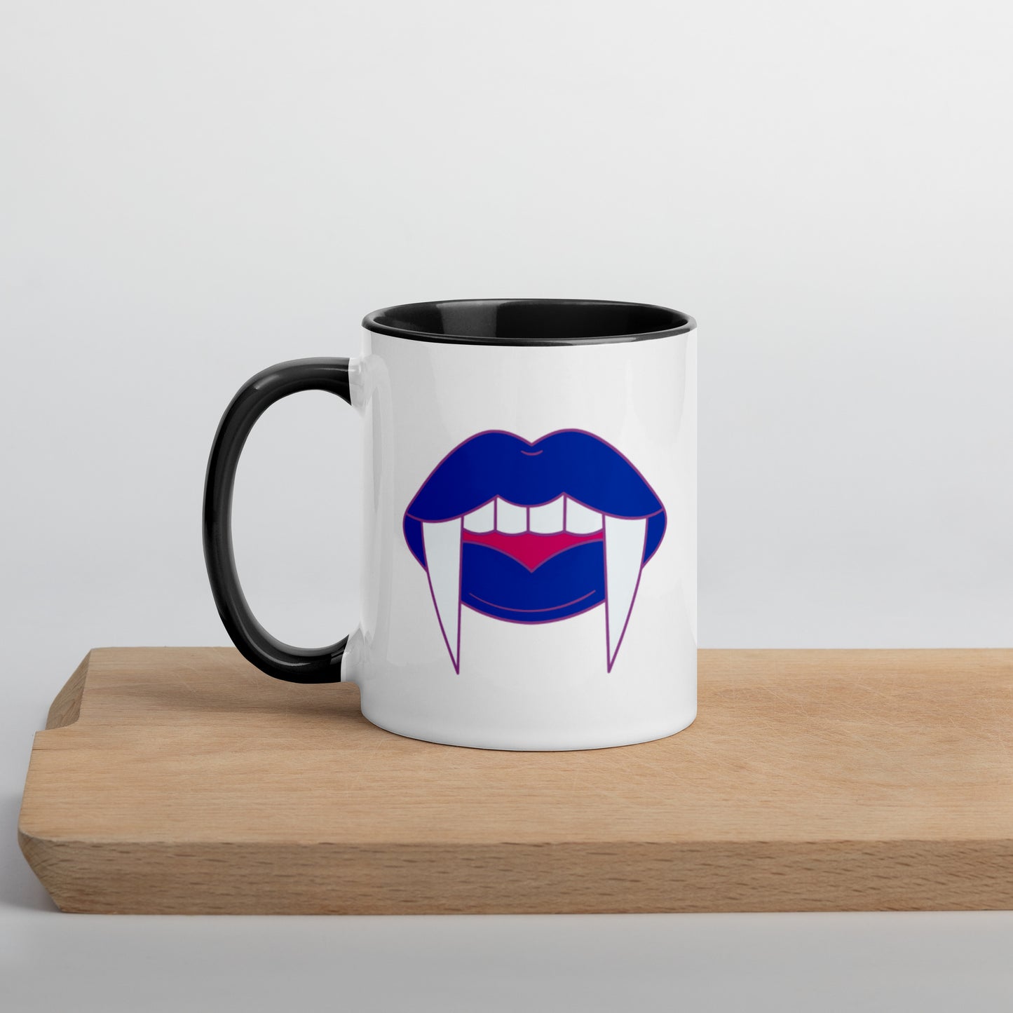 Bisexual Halloween Color Accent Mug- Bisexual Pride LGBTQ Halloween Coffee Mug- Queer Ceramic Tea Cup
