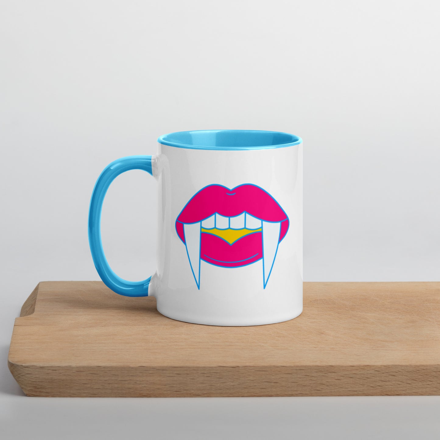 Pansexual Halloween Color Accent Mug- Pan Pride LGBTQ Halloween Coffee Mug- Queer Ceramic Tea Cup