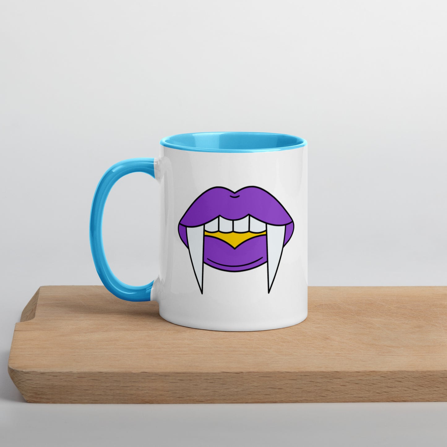 Non-Binary Halloween Color Accent Mug- Nonbinary Pride LGBTQ Halloween Coffee Mug- Queer Ceramic Tea Cup