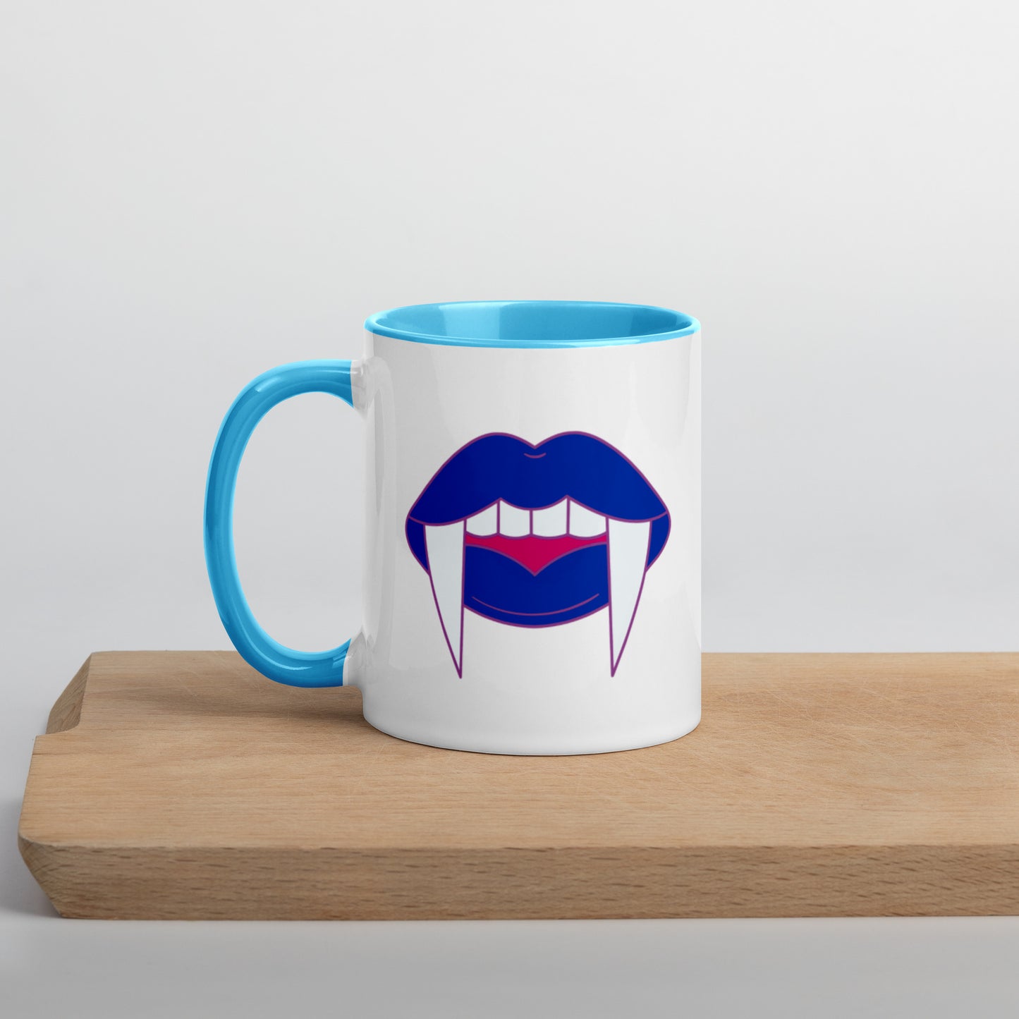 Bisexual Halloween Color Accent Mug- Bisexual Pride LGBTQ Halloween Coffee Mug- Queer Ceramic Tea Cup