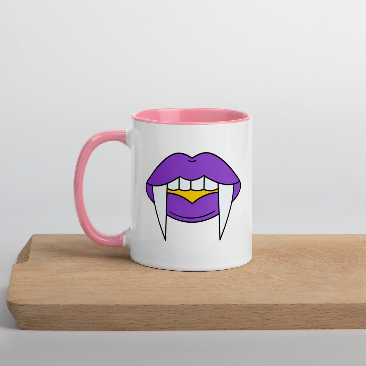 Non-Binary Halloween Color Accent Mug- Nonbinary Pride LGBTQ Halloween Coffee Mug- Queer Ceramic Tea Cup
