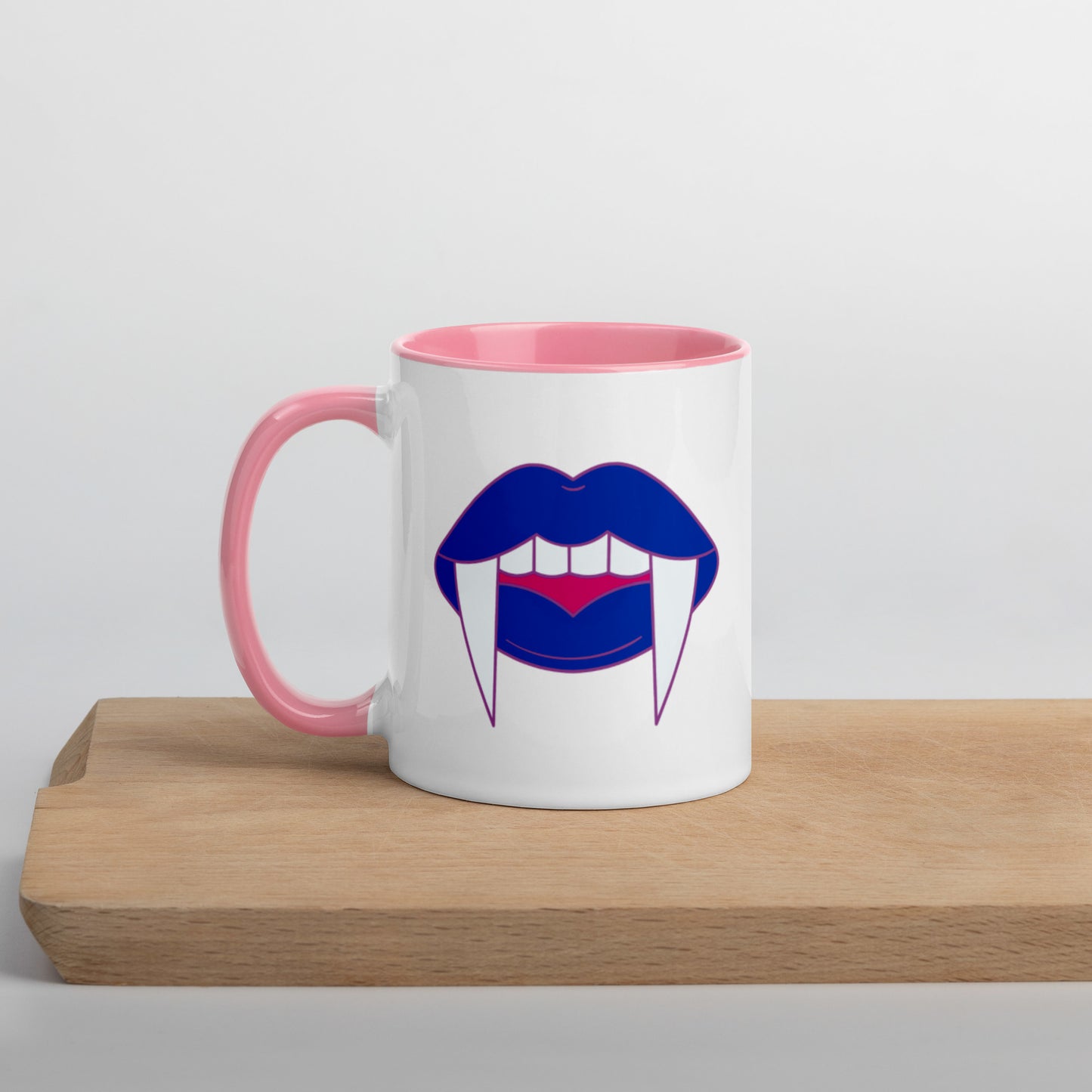 Bisexual Halloween Color Accent Mug- Bisexual Pride LGBTQ Halloween Coffee Mug- Queer Ceramic Tea Cup
