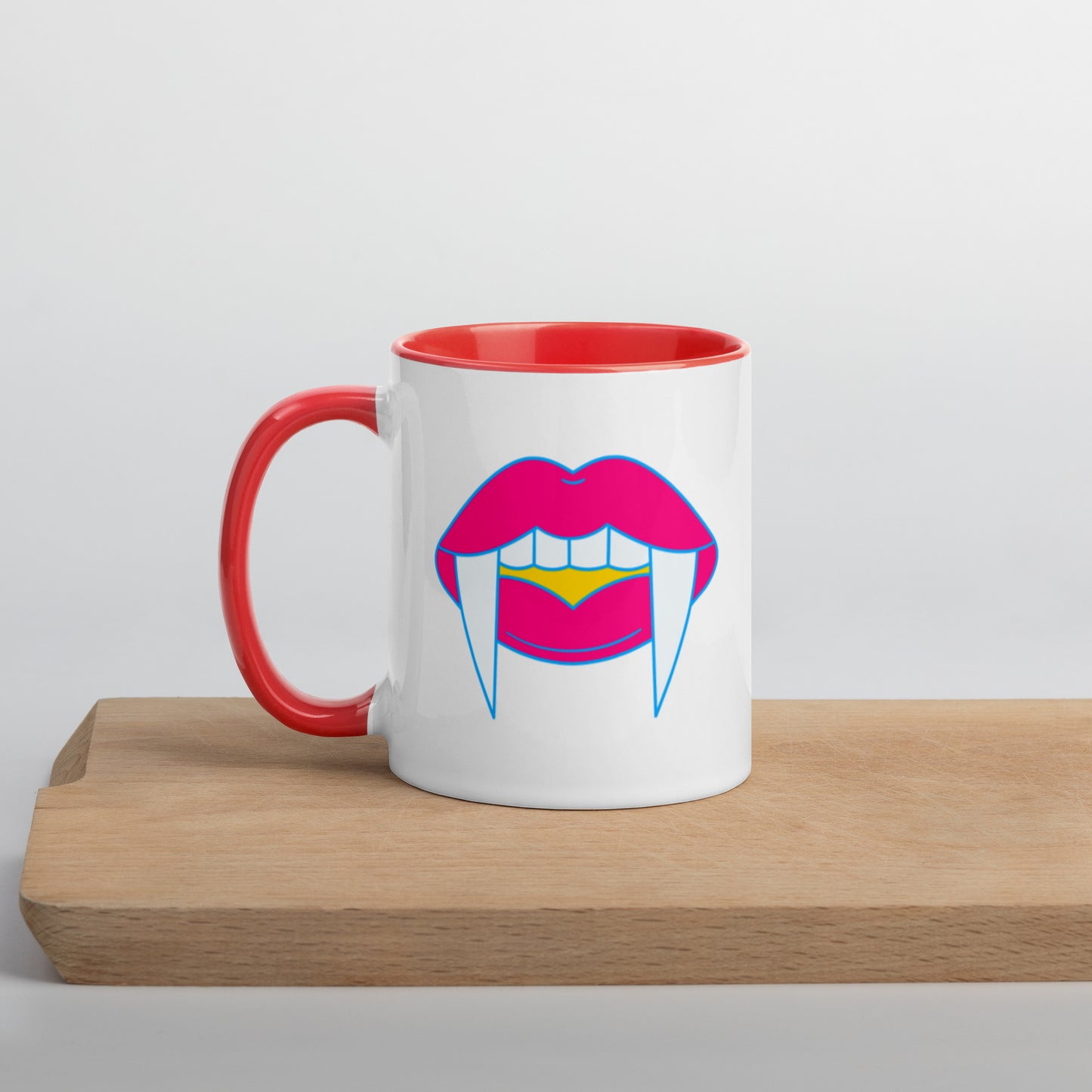 Pansexual Halloween Color Accent Mug- Pan Pride LGBTQ Halloween Coffee Mug- Queer Ceramic Tea Cup