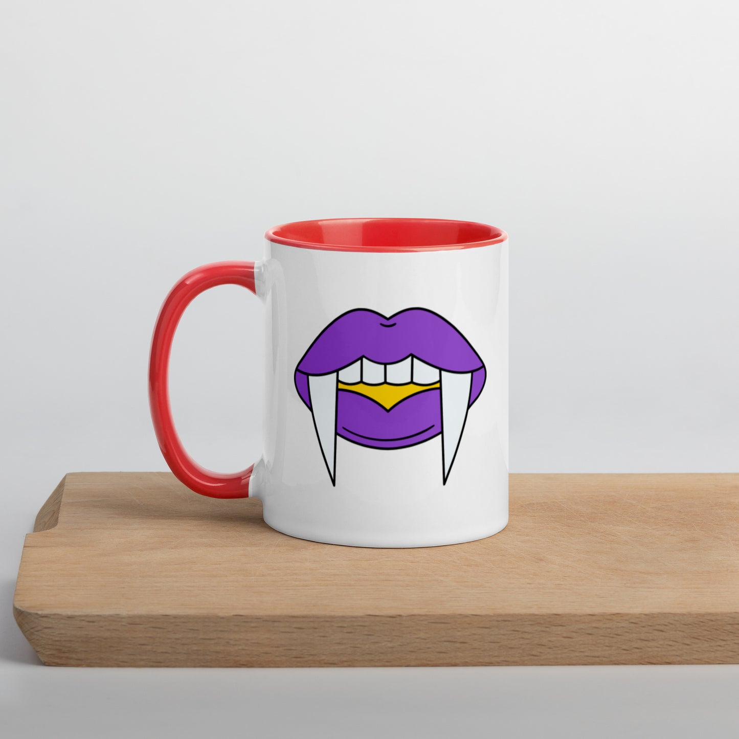 Non-Binary Halloween Color Accent Mug- Nonbinary Pride LGBTQ Halloween Coffee Mug- Queer Ceramic Tea Cup