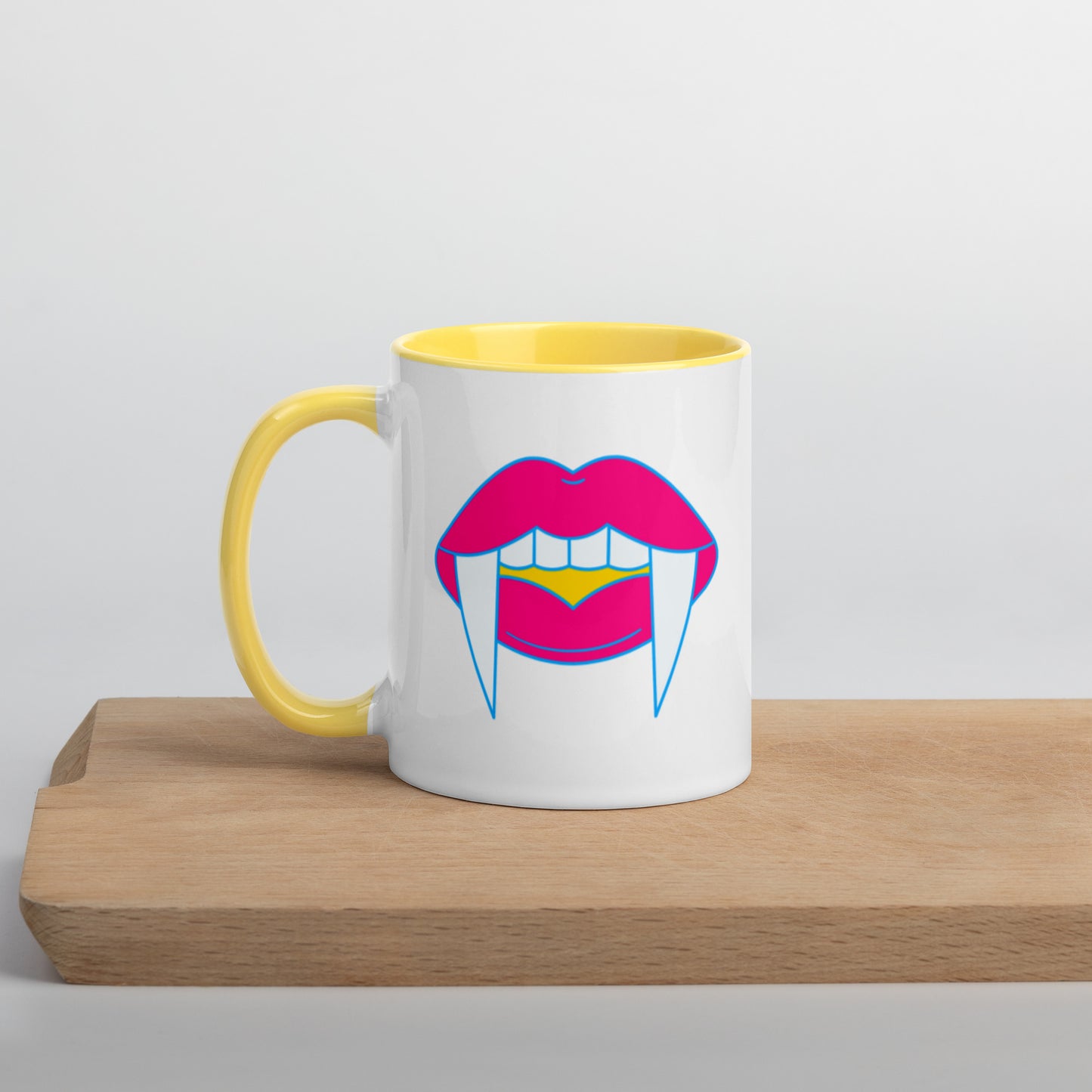 Pansexual Halloween Color Accent Mug- Pan Pride LGBTQ Halloween Coffee Mug- Queer Ceramic Tea Cup