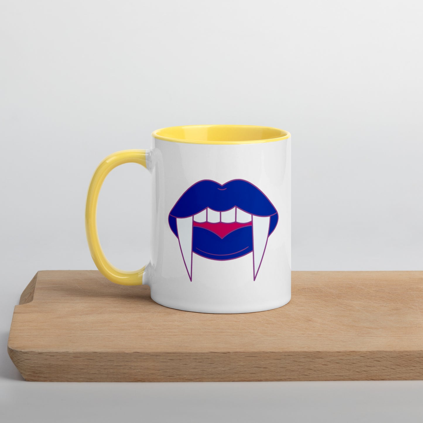 Bisexual Halloween Color Accent Mug- Bisexual Pride LGBTQ Halloween Coffee Mug- Queer Ceramic Tea Cup