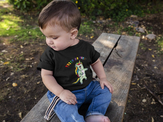 Halloween Zombie Unicorn Baby Shirt, Baby First Halloween Outfit, Baby First Halloween Shirt, LGBTQ Baby Shirt, Zombie Unicorn Baby Clothes
