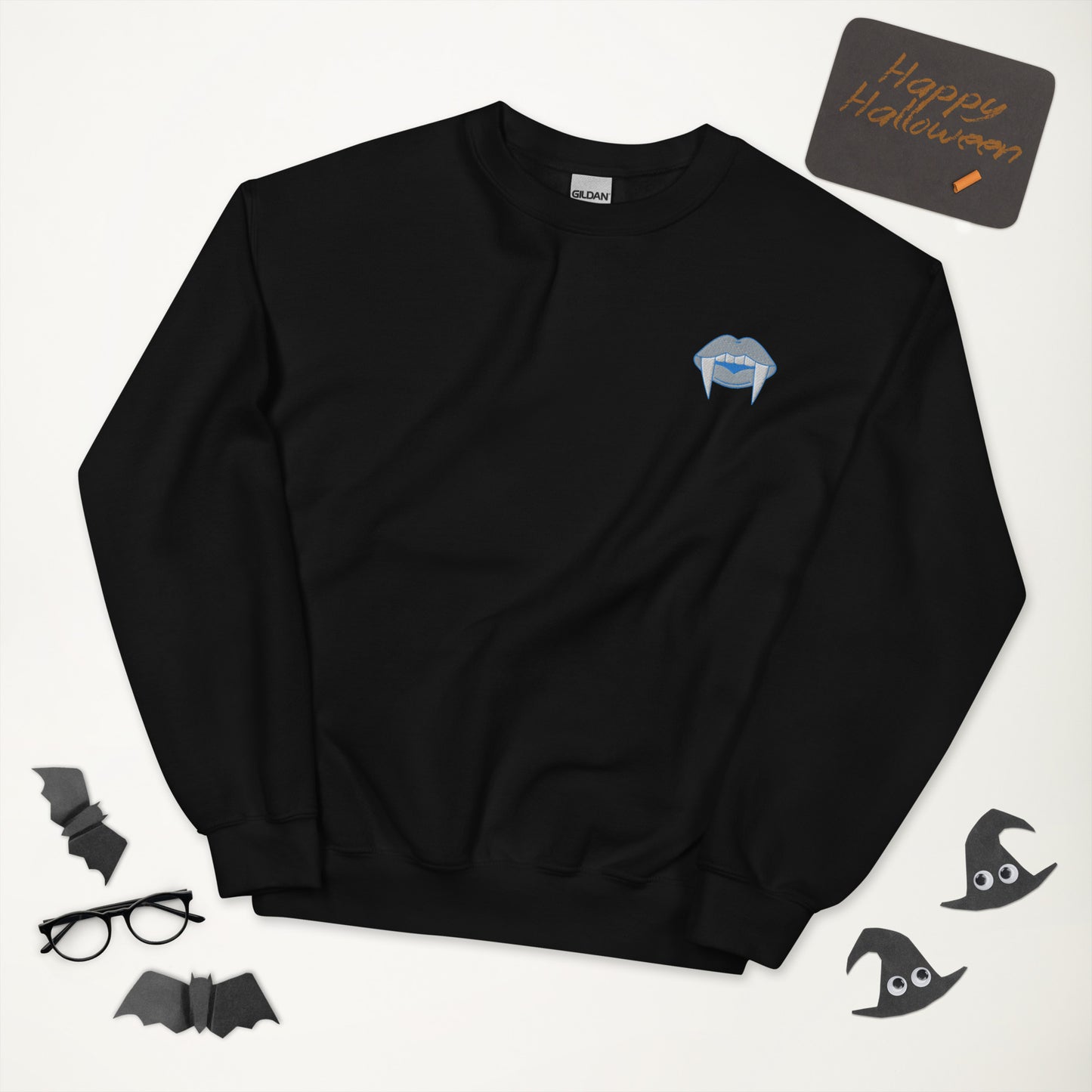 Autosexual Pride Halloween Sweatshirt - Autosexual Pride LGBTQ Halloween Vampire Crewneck - Queer Cozy Unisex Embroidered Clothes