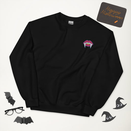 Pansexual Halloween Sweatshirt - Pan Pride LGBTQ Halloween Vampire Gift Idea