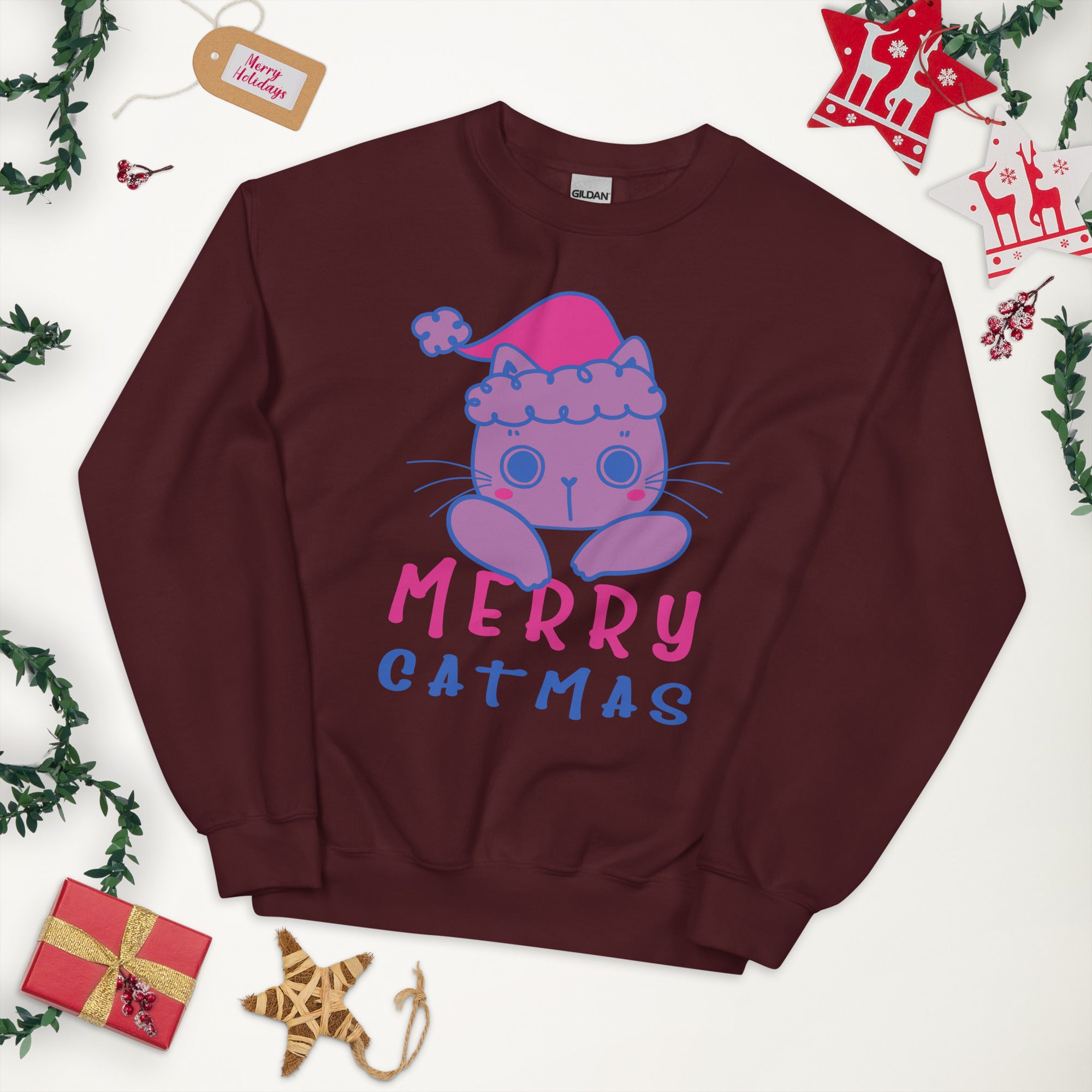 Merry catmas online sweatshirt