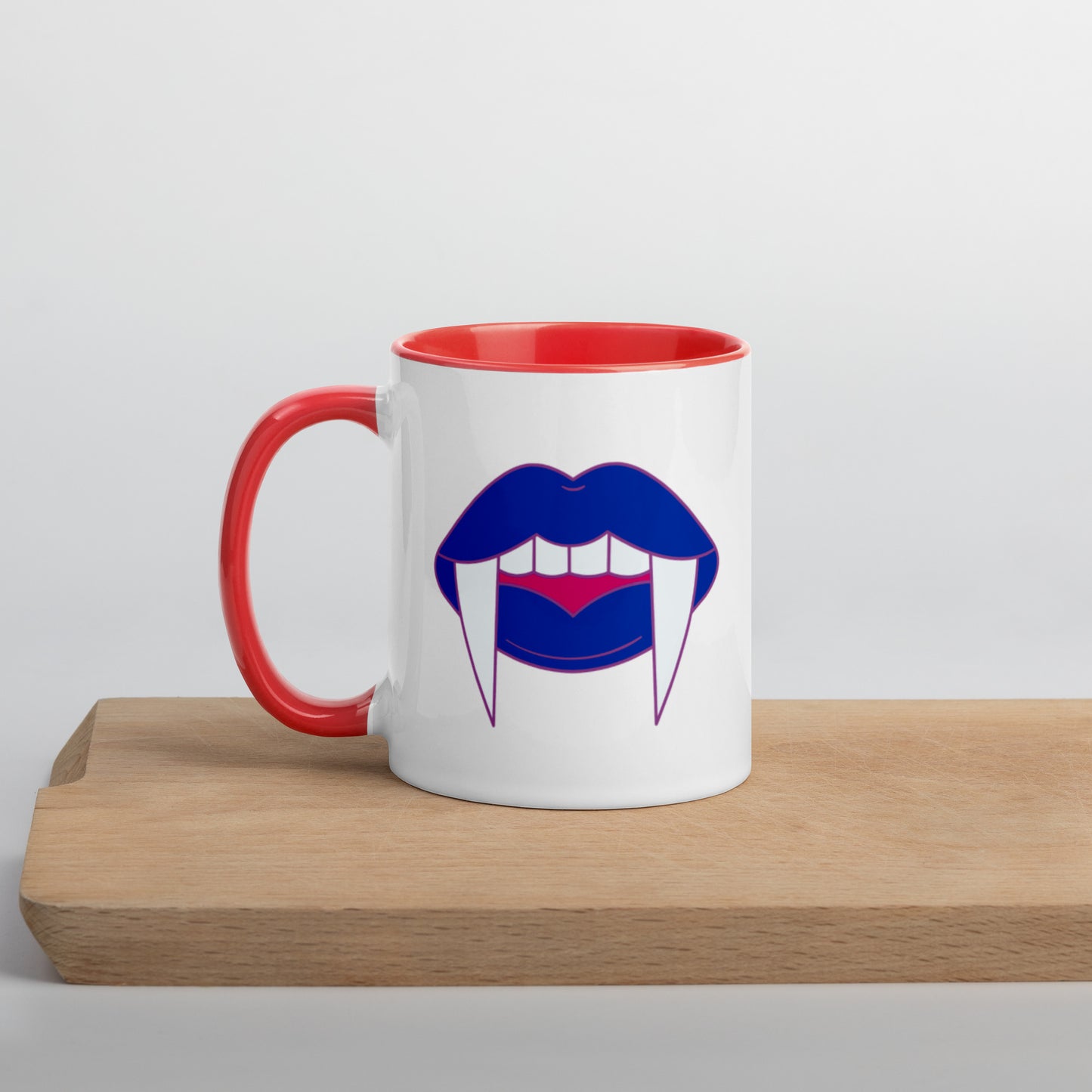 Bisexual Halloween Color Accent Mug- Bisexual Pride LGBTQ Halloween Coffee Mug- Queer Ceramic Tea Cup
